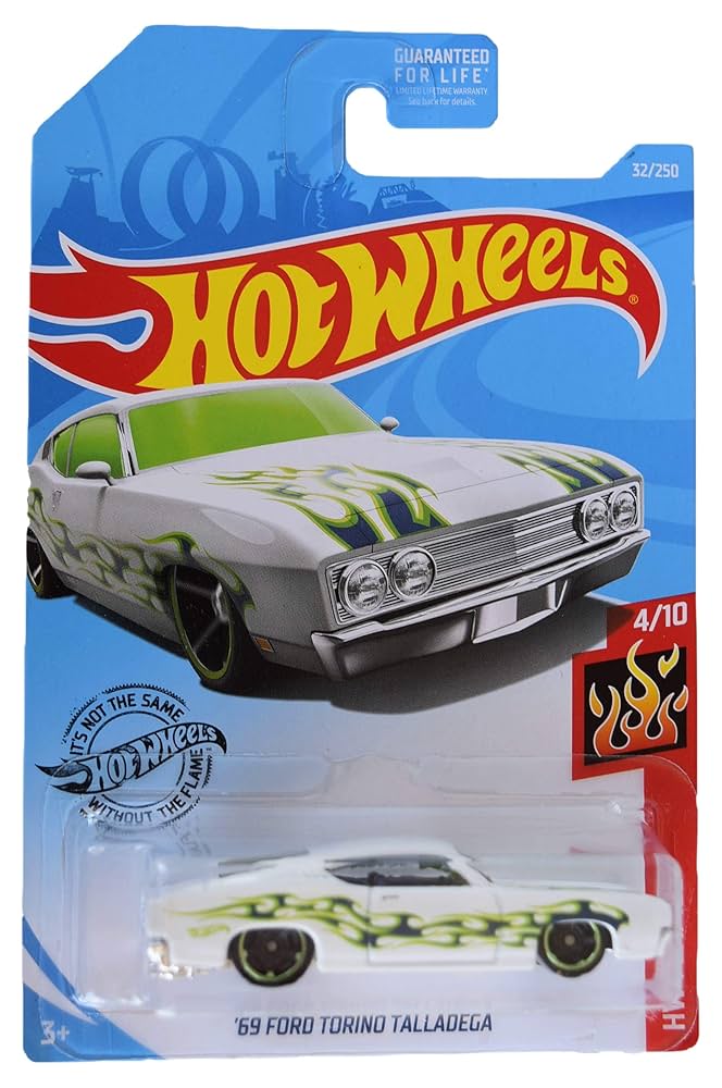 Amazon.com: Hot Wheels Flames Series 4/10 '69 Ford Torino